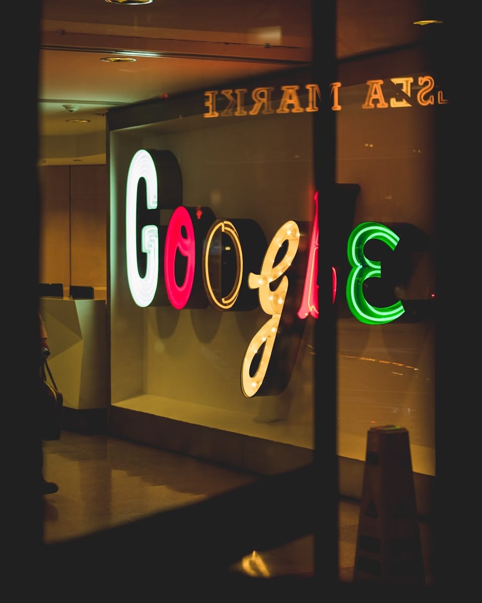 AI Platforms, Google light signage