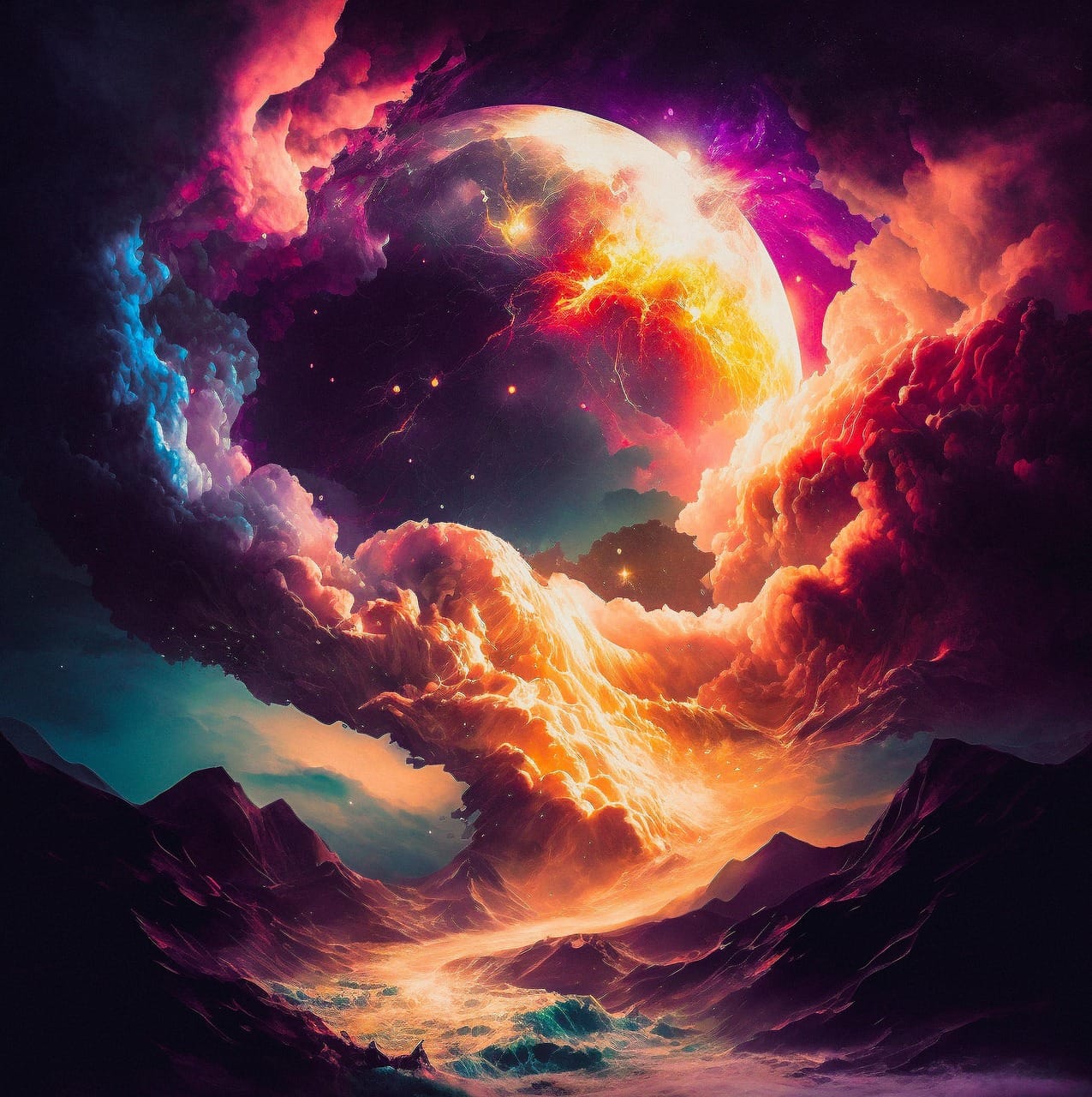 AI Strategies, ai art, ai generated, outdoor, dramatic, fantasy, generative ai, heaven, heavenly, illustration, colorful, landscape, air, nature, surroundings, planet, painting, clouds, ai art, ai art, ai art, ai art, ai art, ai generated, ai generated, ai generated