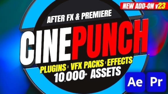 CINEPUNCH Pack – After Effects & Premiere Transitions, Effects, Plugins, & Assets