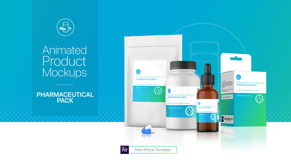 Animated Product Mockups – Pharmaceutical Pack